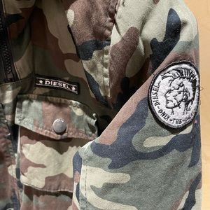 Boys Diesel jacket in Camo print